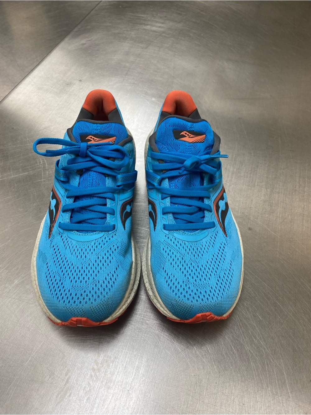 Saucony Triumph 20 Women's Athletic Running Shoes in Blue w/Coral Accents Size 8 - Picture 3 of 5
